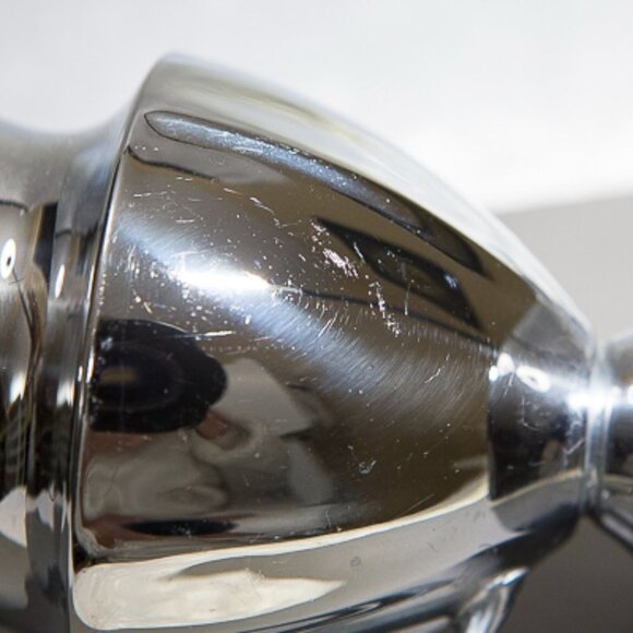 Vintage CHROME Sugar and Creamer Set PAIR - Picture 5 of 14